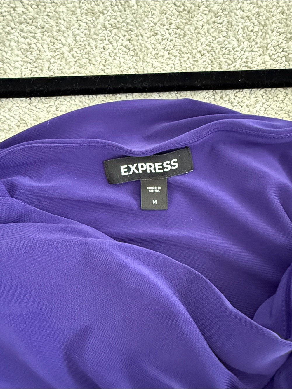 Express Deep Purple Draped Maxi Dress - Picture 7 of 8
